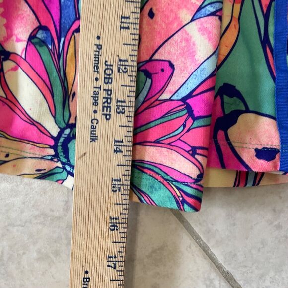 Adidas Original Mini Tennis Skirt women small multicolor Floral Pleated pockets - Picture 9 of 11